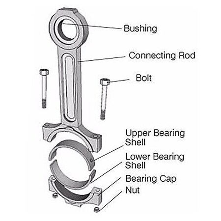 Aftermarket 8N3753 6N8011 Connecting Rod ENL80-0124